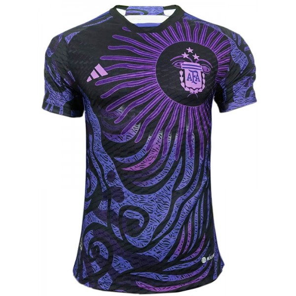 Argentina special soccer kit men's purple player version sportswear football tops sport shirt 2023-2024